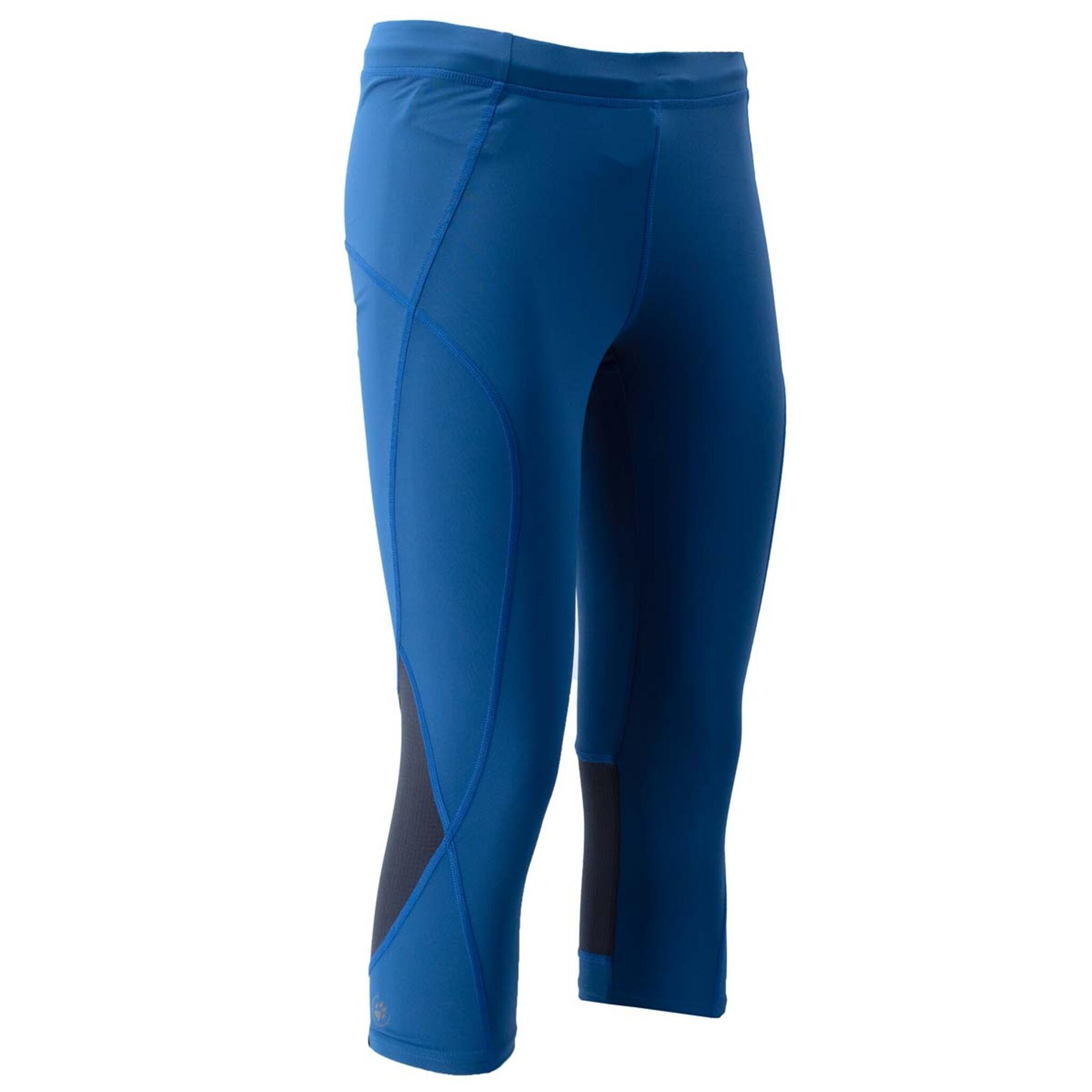 JACK WOLFSKIN Hose 3/4 Tights Leggings Capri in Blau