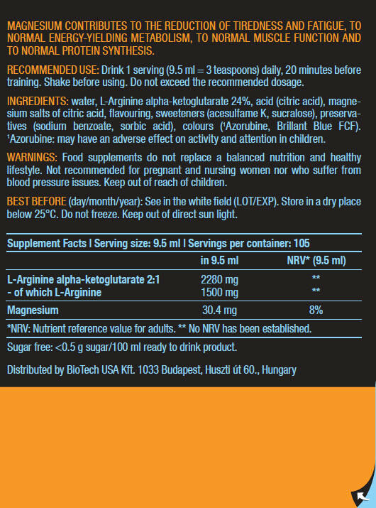 BioTechUSA AAKG Shock Extreme 1000 ml 3/4