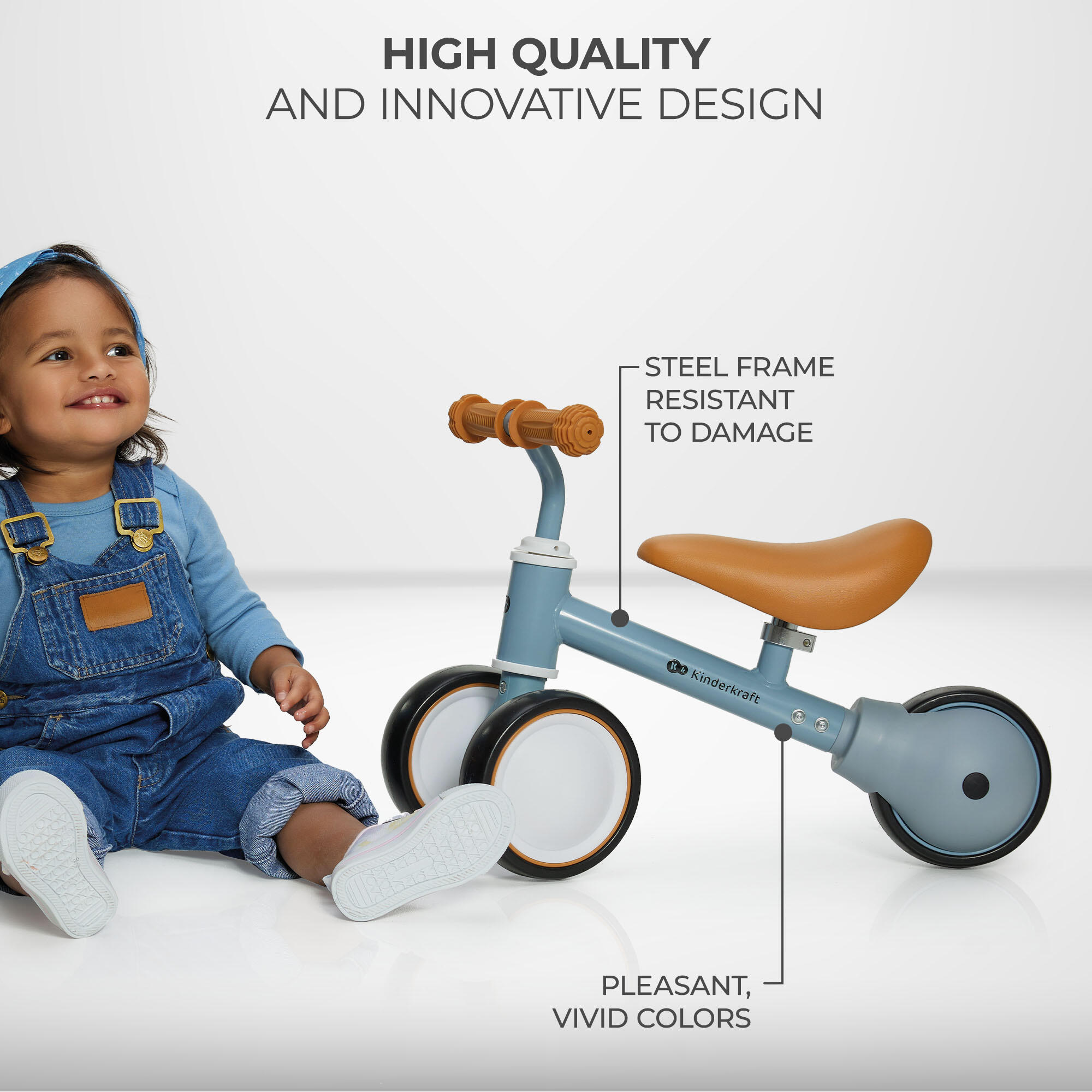 Draisienne CUTIE bleu Vélo 3-en-1 6/7