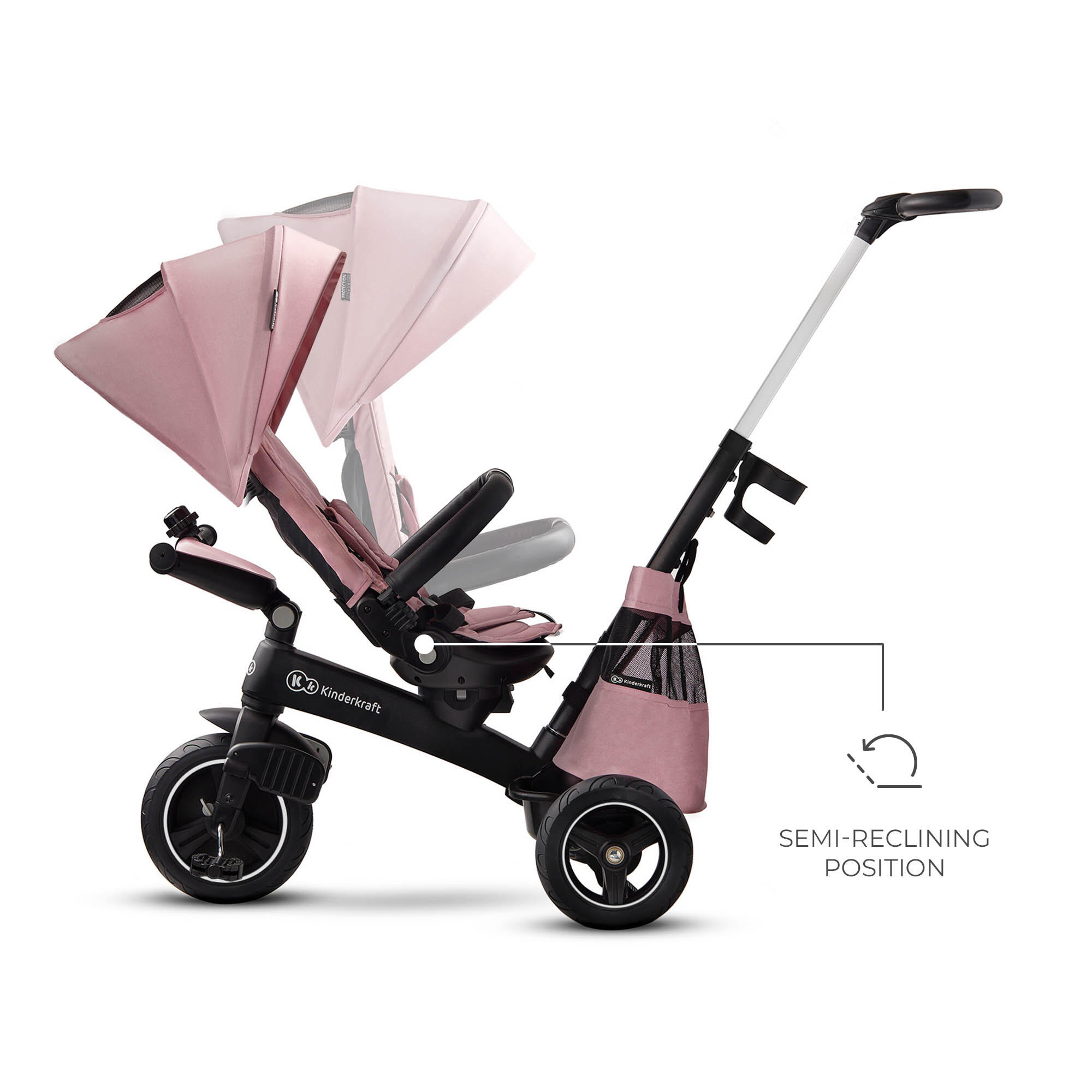 EASYTWIST rosa evolutionäres Dreirad 4/7