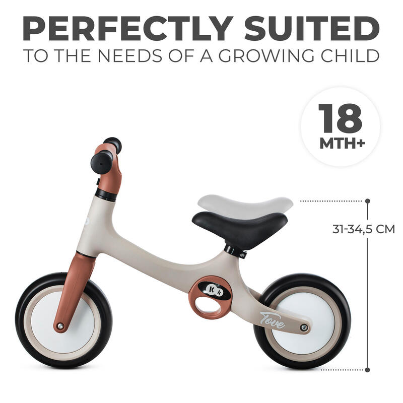 BICICLETA DE ECHILIBRU KINDERKRAFT TOVE, DESERT BEIGE
