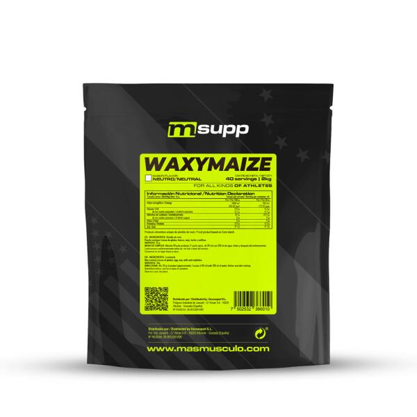 WaxyMaize - 2 kg (Amilopectina) Neutro da Masmusculo Supplements 3/6