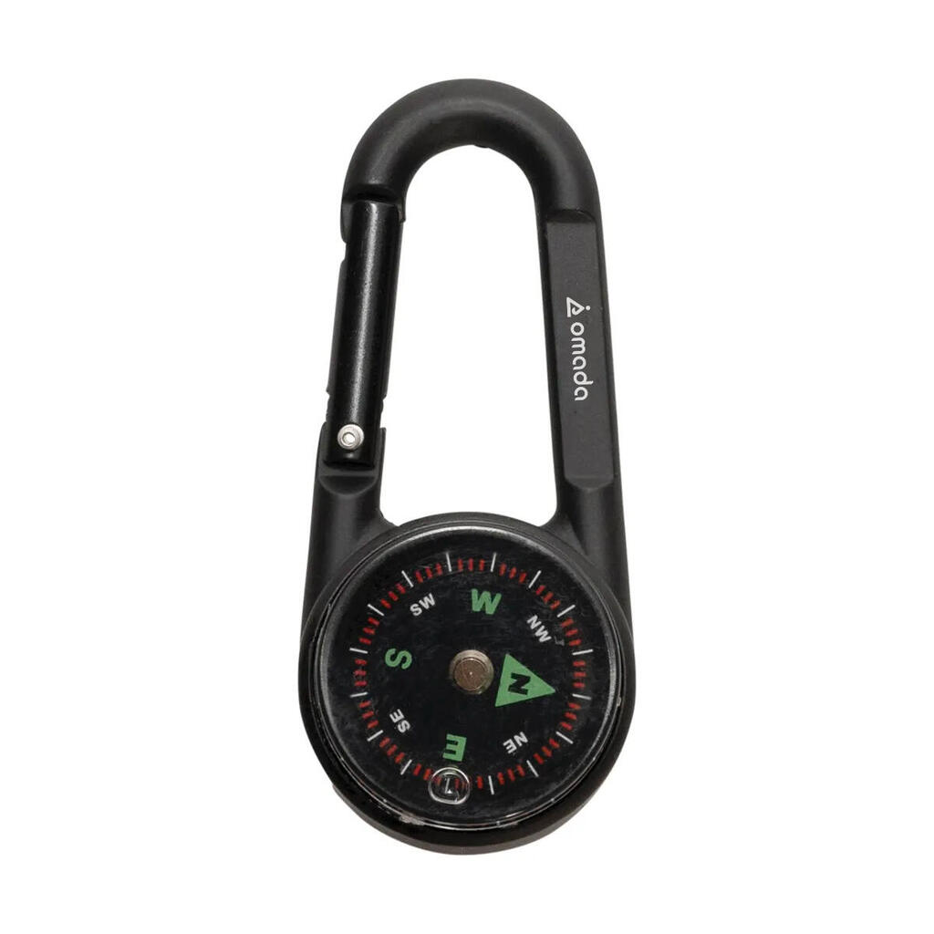 Orientation carabiner compass