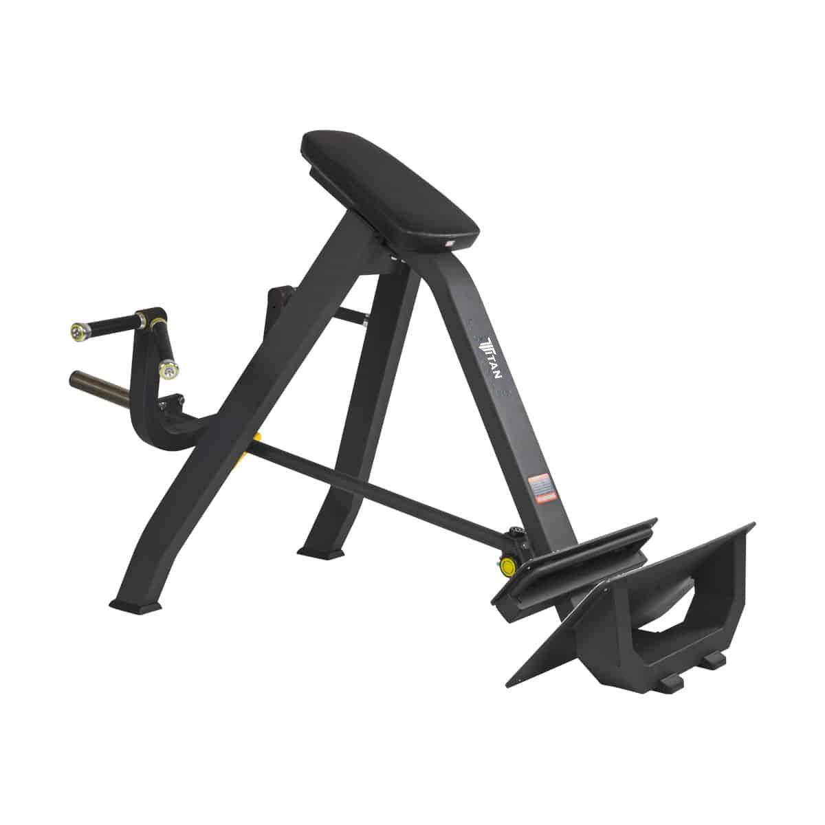 Station rowing t-bar row machine steel free load Titan 1/5