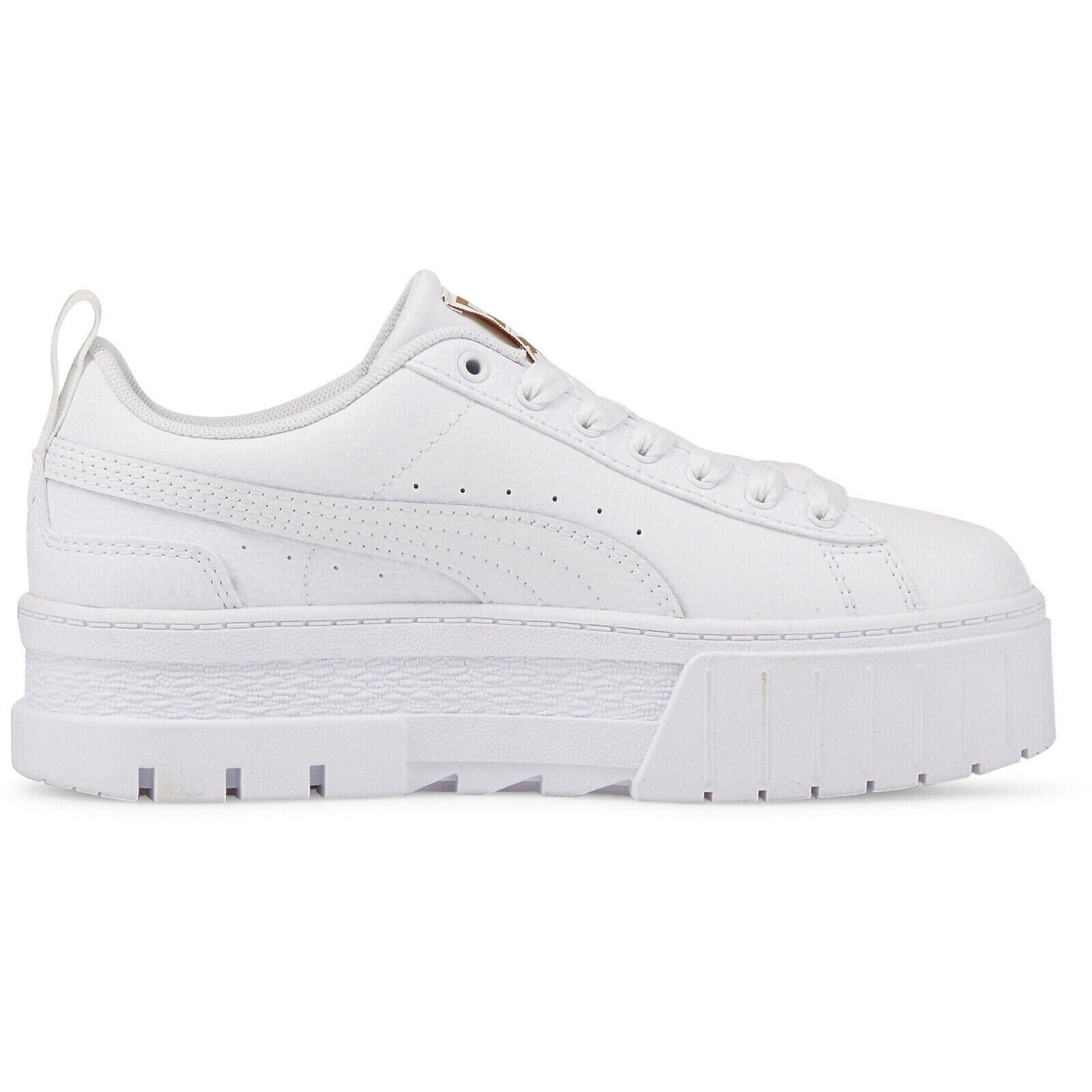 Baskets Puma Mayze Lth Jr, Blanc, Unisexe 3/7