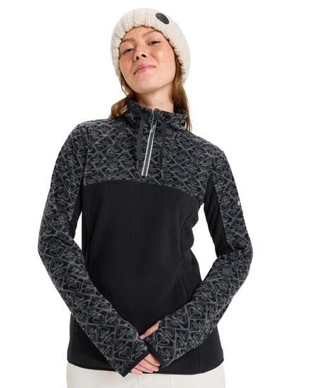 Couche intermédiaire technique SAYNA HALF ZIP Noir Femme