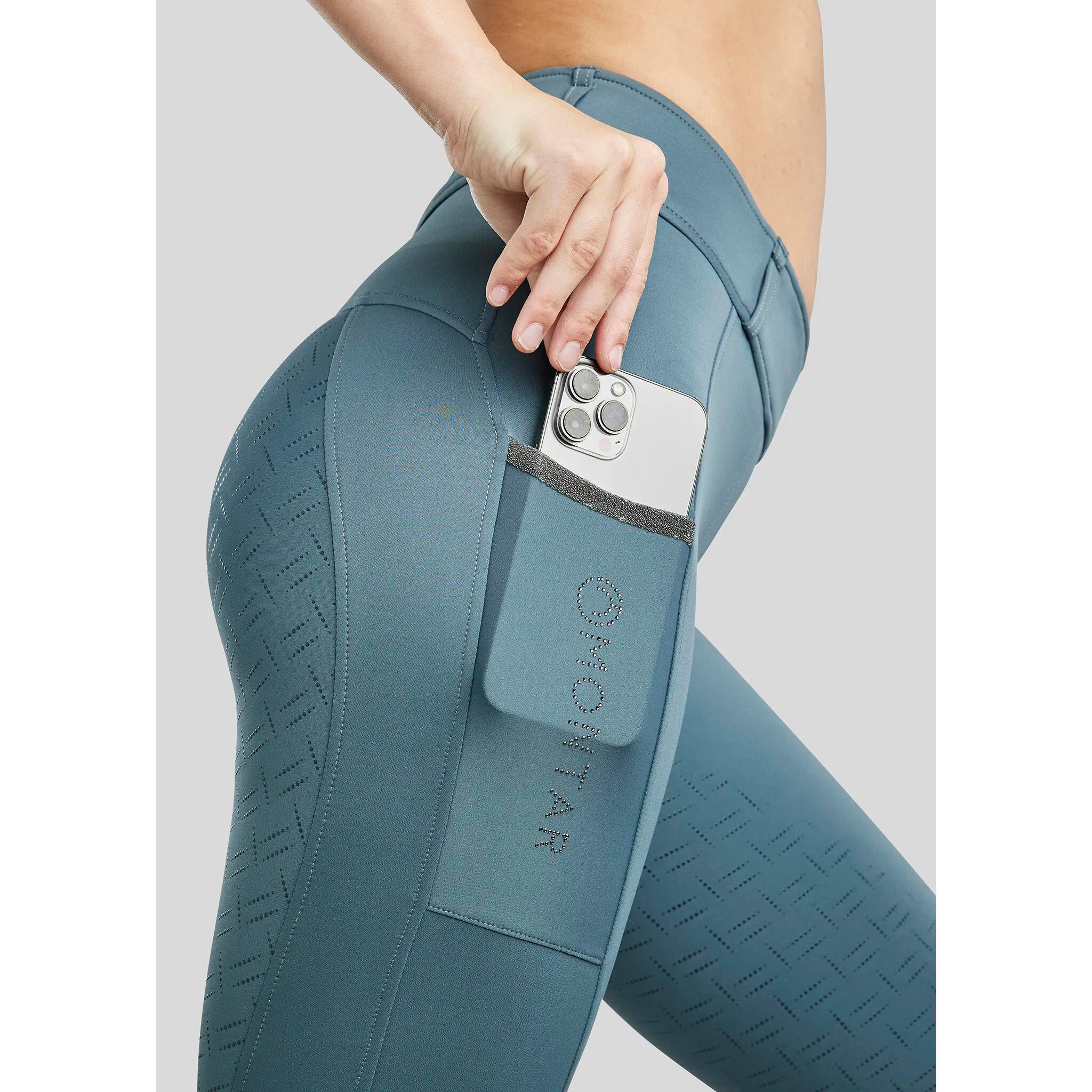 Legging équitation full grip femme Montar Gloria Caviar Tape 4/5