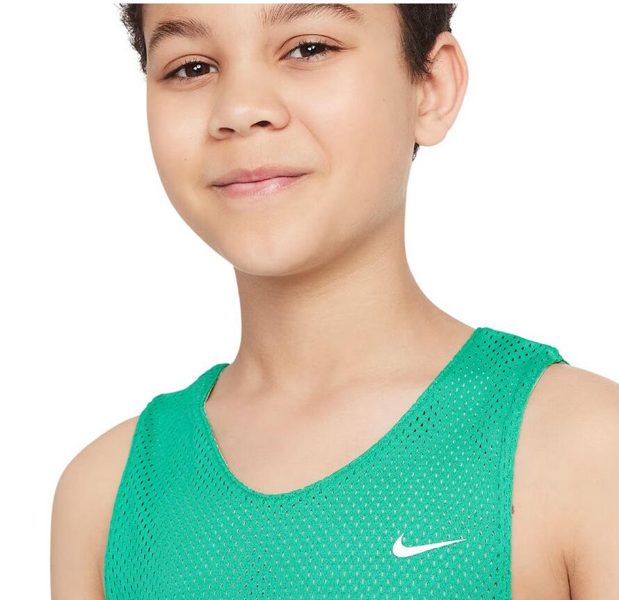 Canotta ragazzo nike reversibile dri-fit - verde 4/5