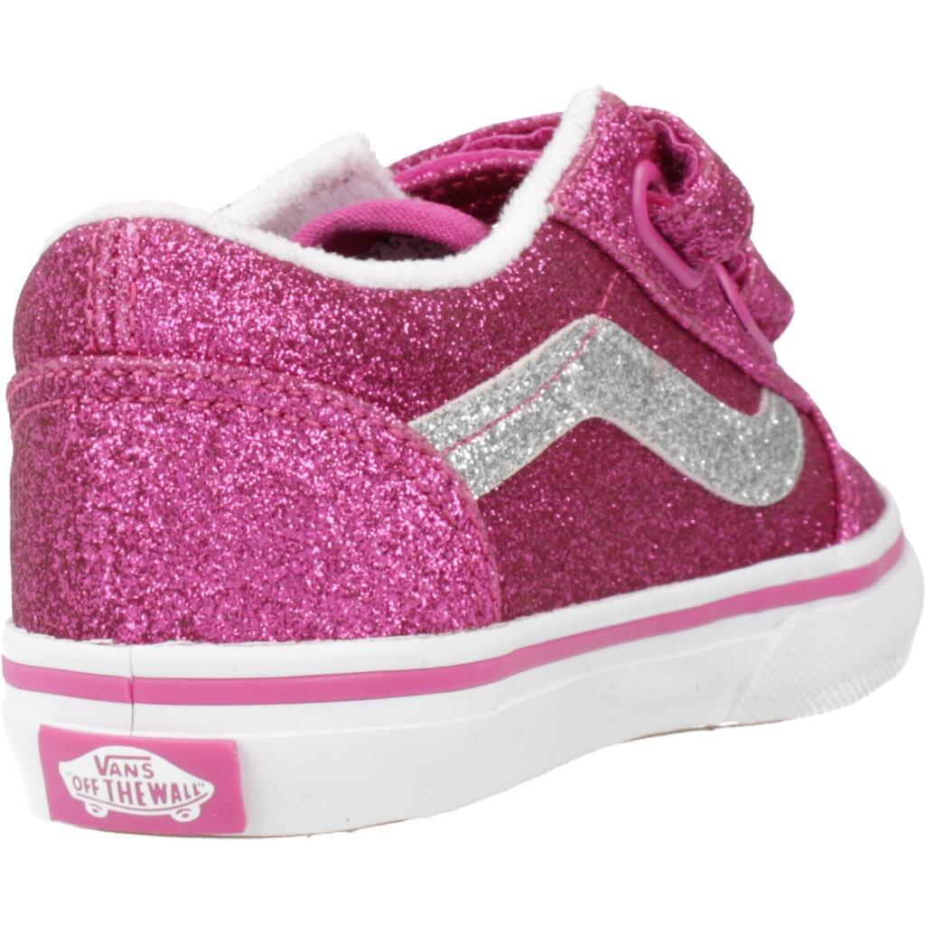 Baskets Vans Modèle Old Skool V Gltr Couleur Rose 3/5