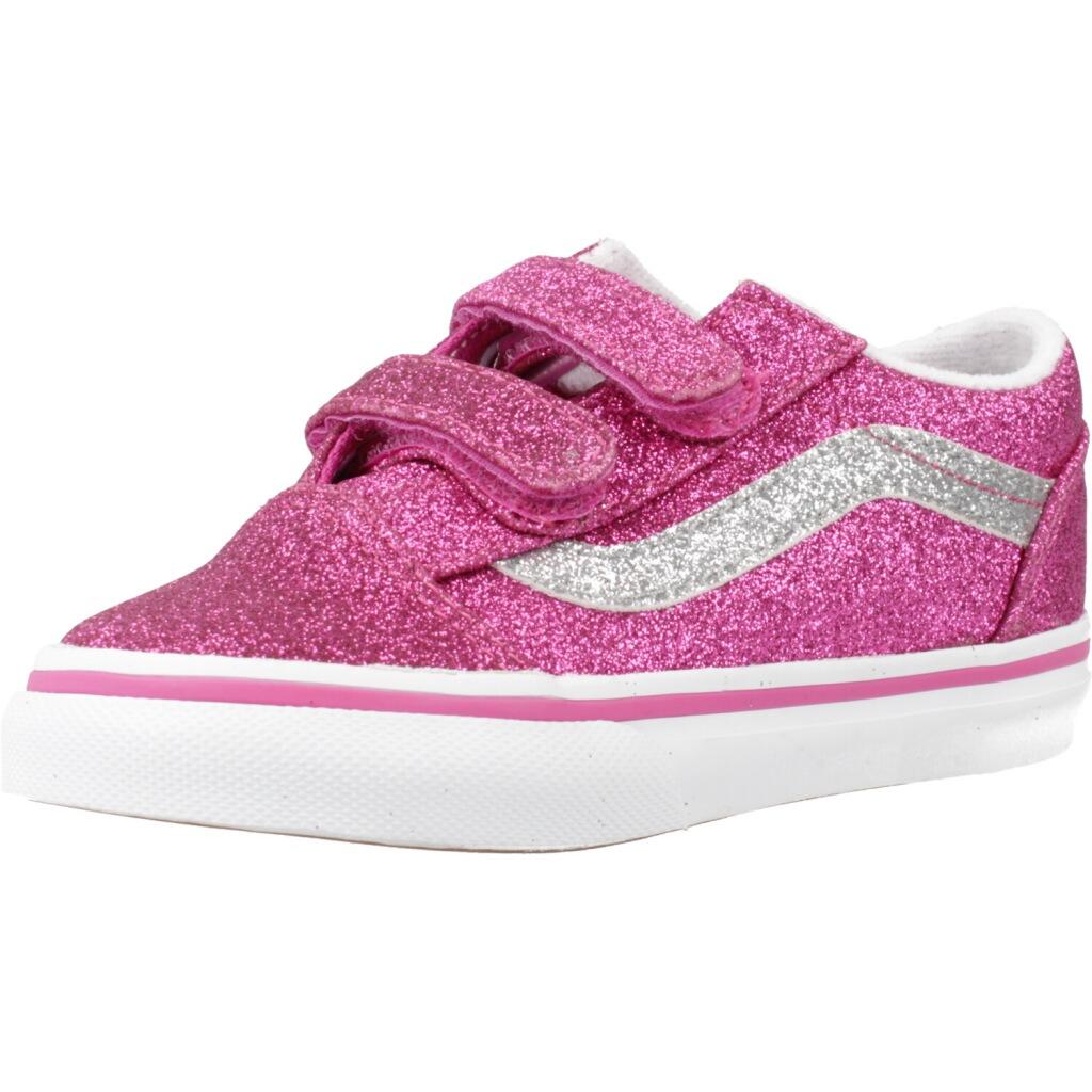 Vans - Baskets Vans Modèle Old Skool V Gltr Couleur Rose - Baskets - Rose - Decathlon