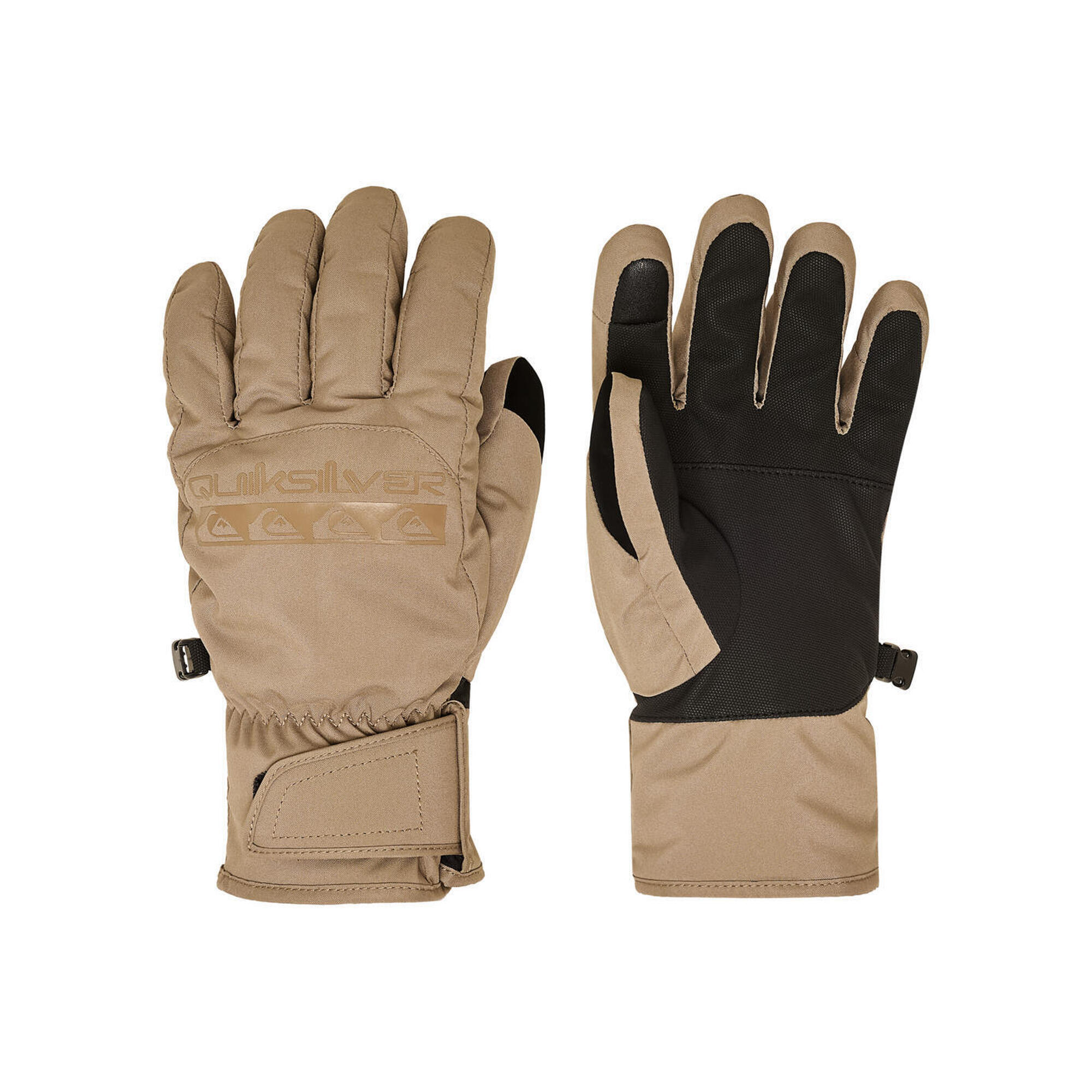 Quiksilver - Gants Techniques Pour La Neige Cross Beige Homme - Gants - Marron - 40 M - Decathlon