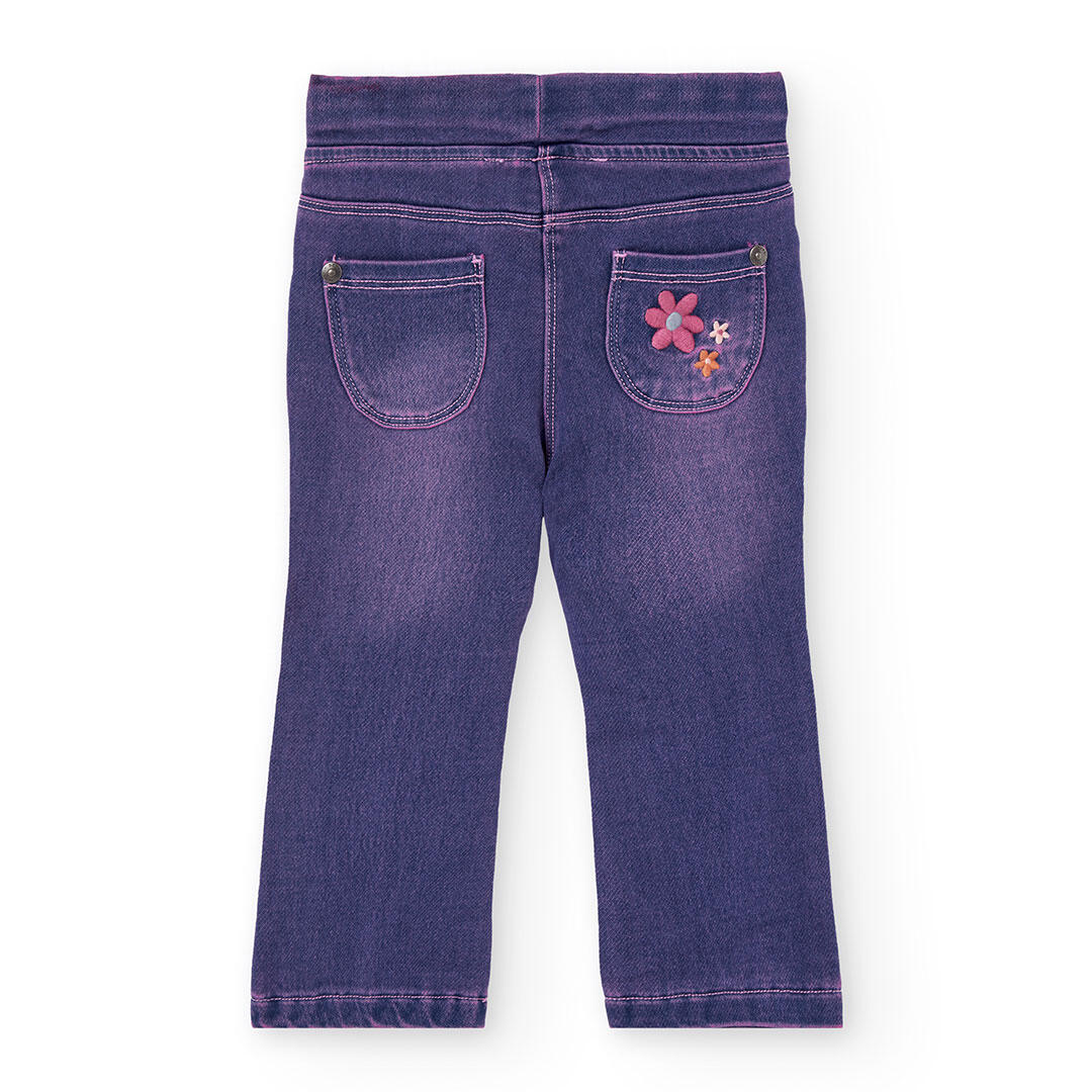 Pantalón Gimnasia Niña Boboli Azul 2/4