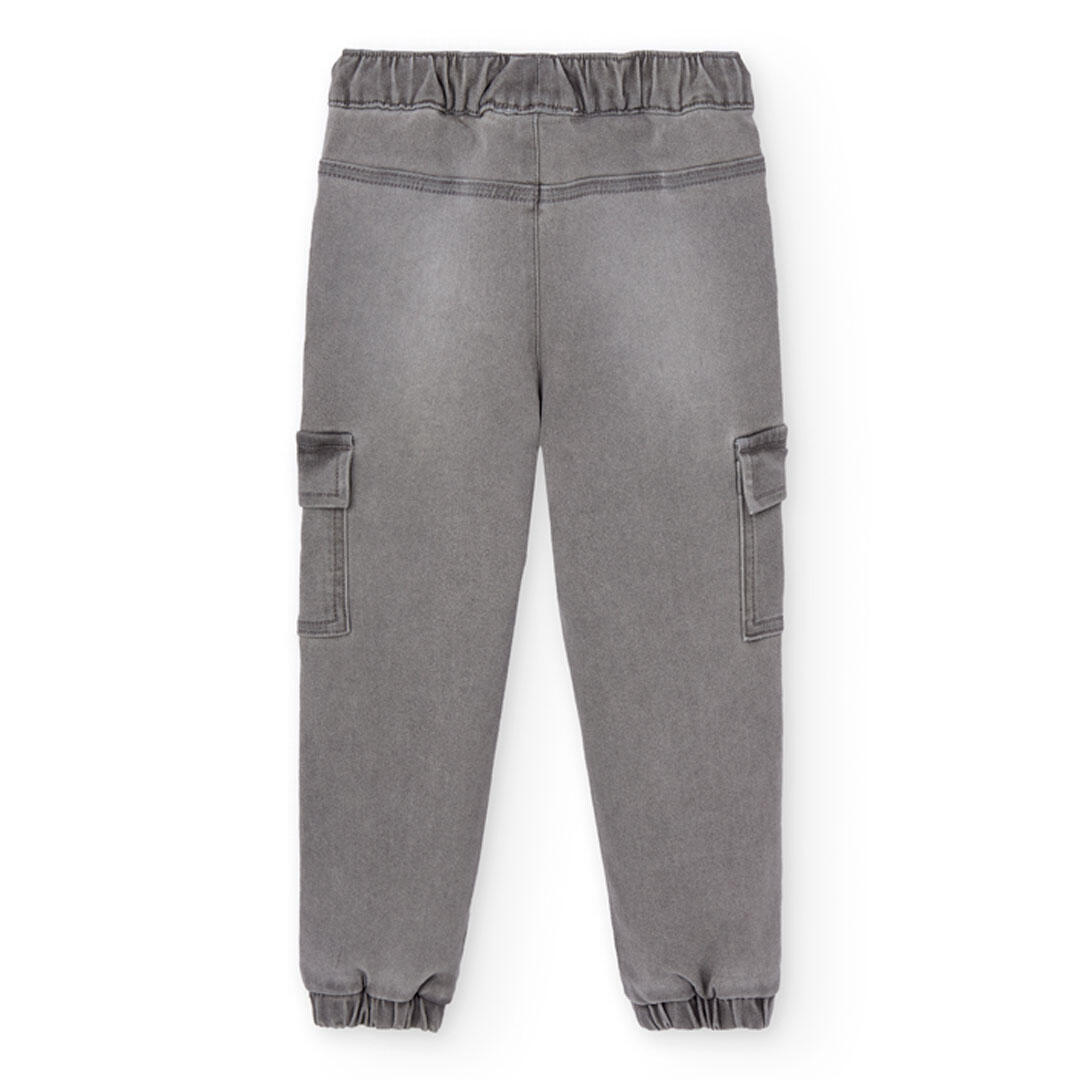 Pantalón Gimnasia Niño Boboli Gris 2/4