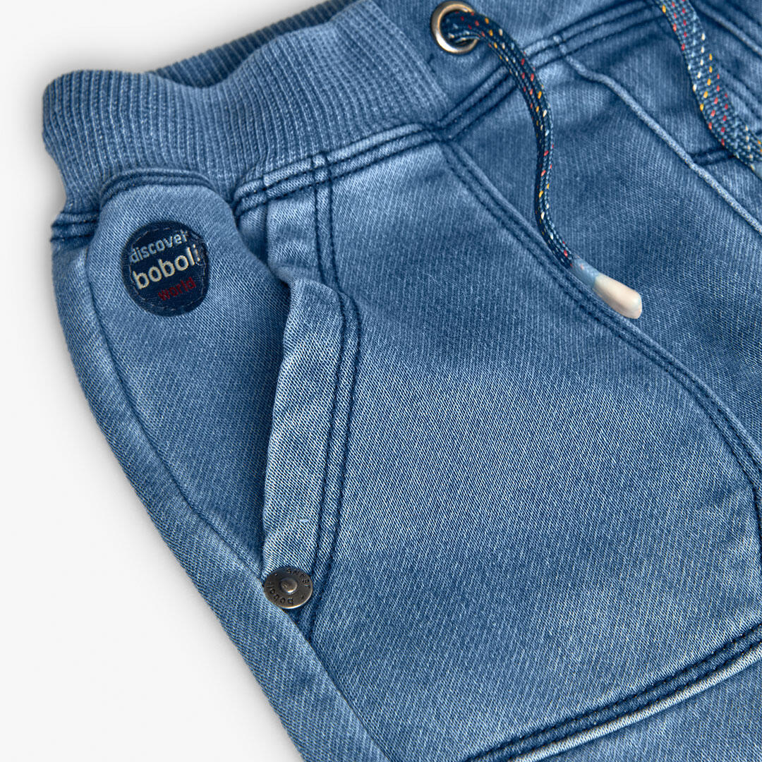 Pantalón Gimnasia Niño Boboli Azul 3/4