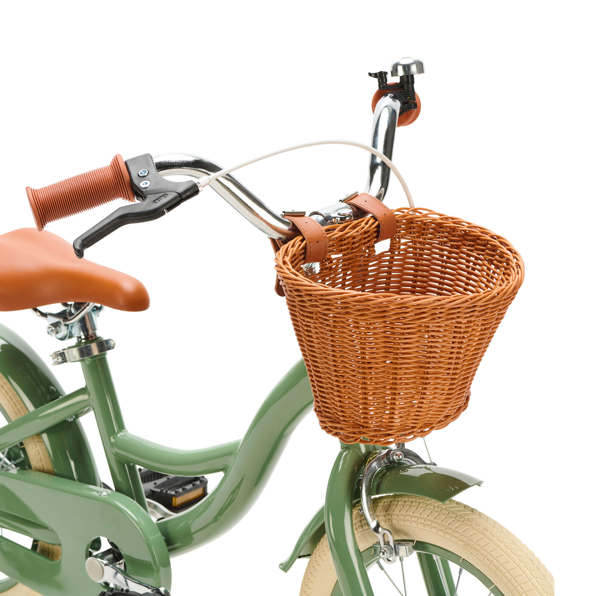Generation Blanco 14 pouces Vert olive – Vélo pour enfants avec panier 4/4