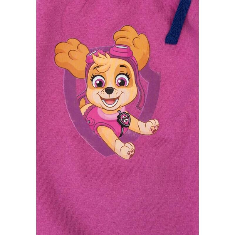 Pantaloni trening bumbac, roz, Paw Patrol Skye