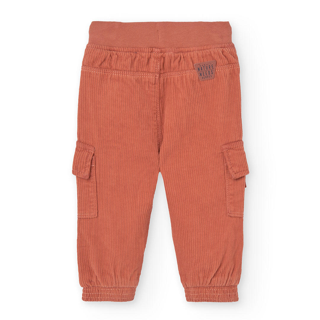 Pantalón Gimnasia Niño Boboli Naranja 2/4