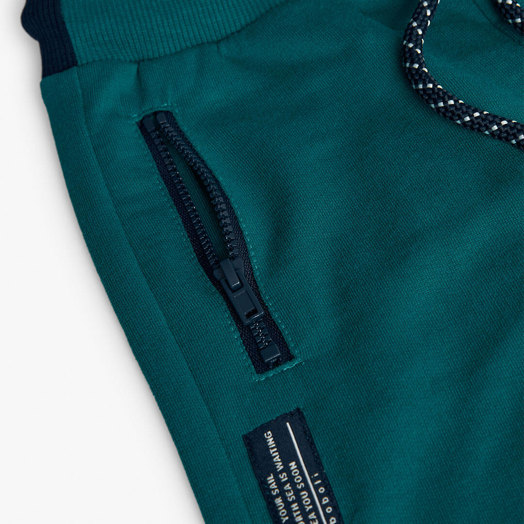 Pantalón Gimnasia Niño Boboli Verde 3/4