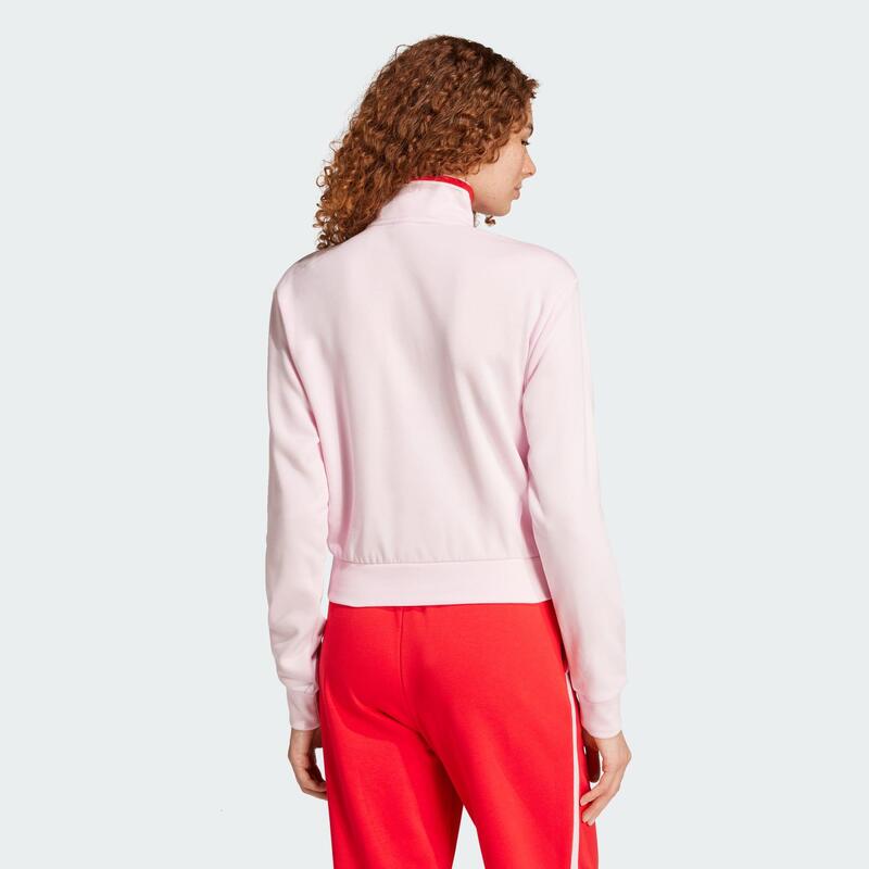 Sportovní bunda Essentials Color Pop French Terry Crop Quarter-Zip