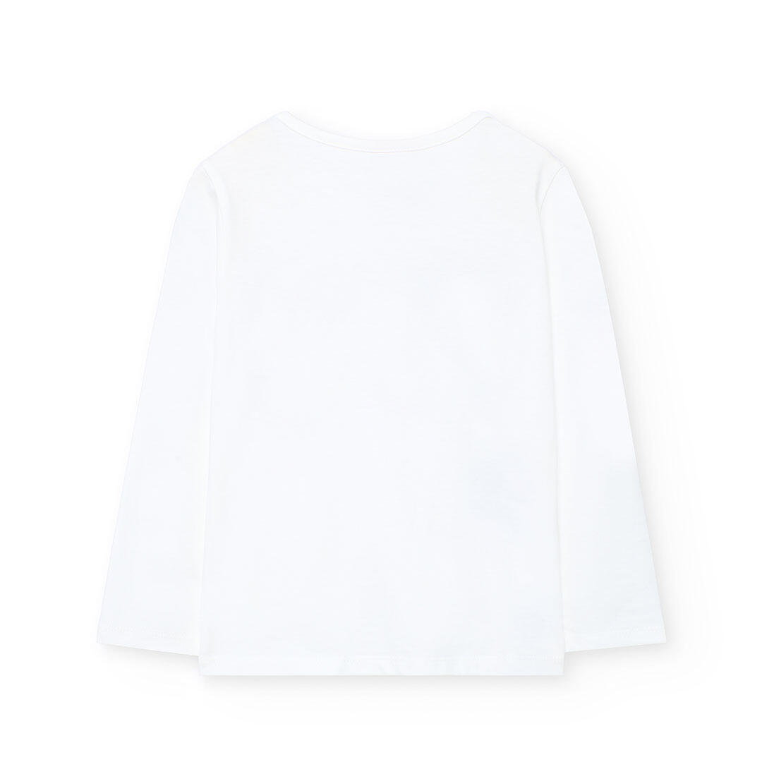 Camiseta Gimnasia Niña Boboli Blanco 2/4