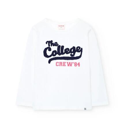 Camiseta Gimnasia Niña Boboli Blanco