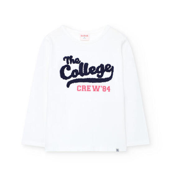 Camiseta Gimnasia Niña Boboli Blanco