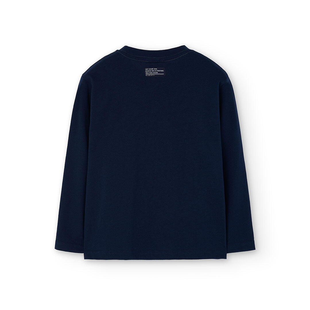 Camiseta Gimnasia Niño Boboli Azul 2/4