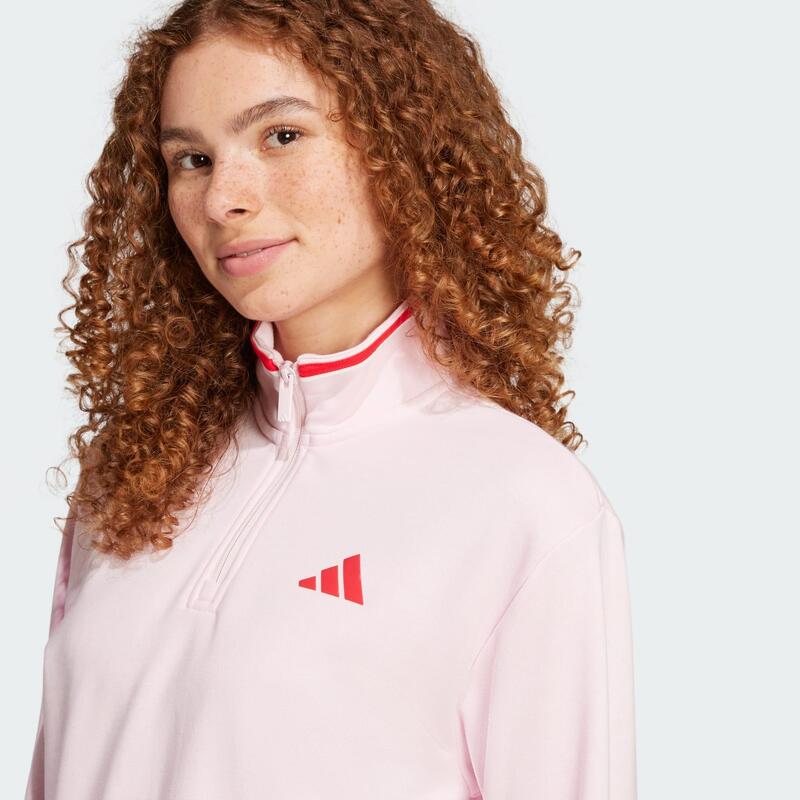 Sportovní bunda Essentials Color Pop French Terry Crop Quarter-Zip
