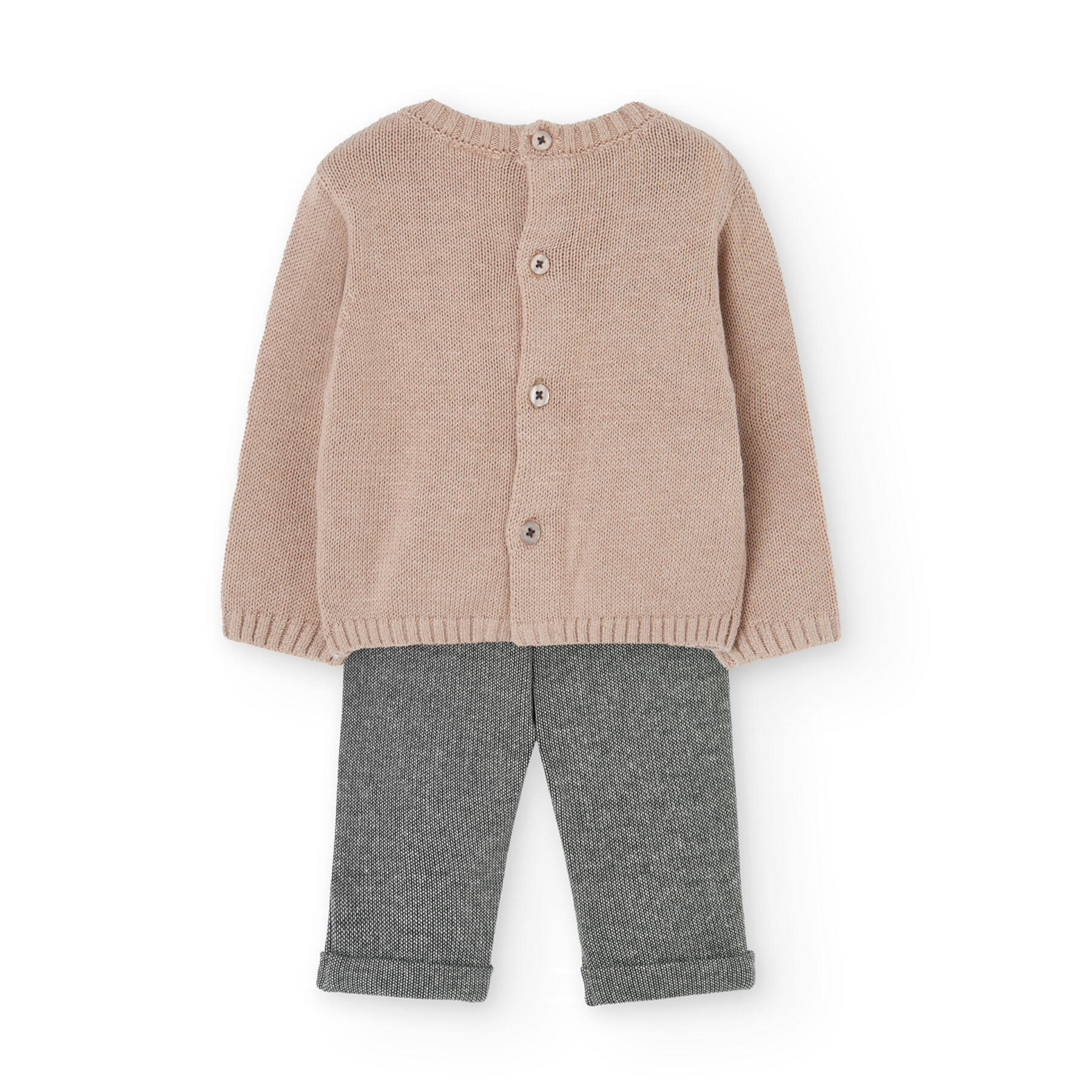 Conjunto Gimnasia Bebé Boboli Beige 2/7