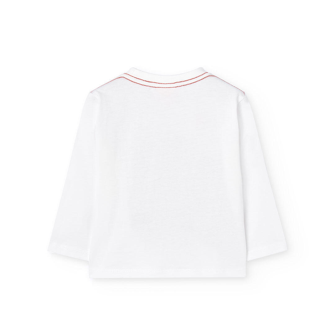Camiseta Gimnasia Niño Boboli Blanco 2/4