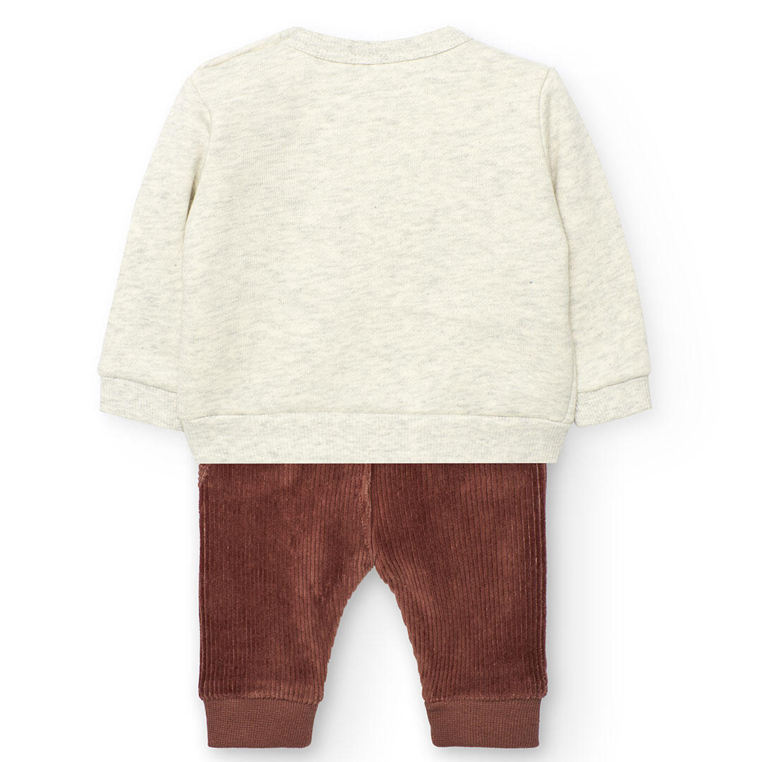 Conjunto Gimnasia Bebé Boboli Beige 2/7