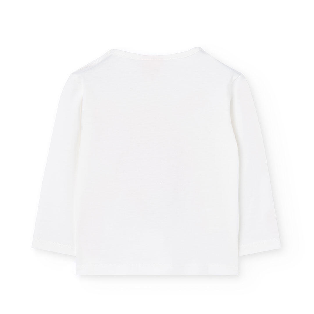 Camiseta Gimnasia Niña Boboli Blanco 2/4