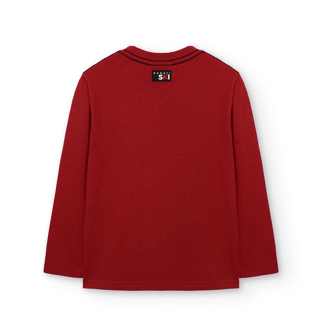 Camiseta Gimnasia Niño Boboli Rojo 2/4