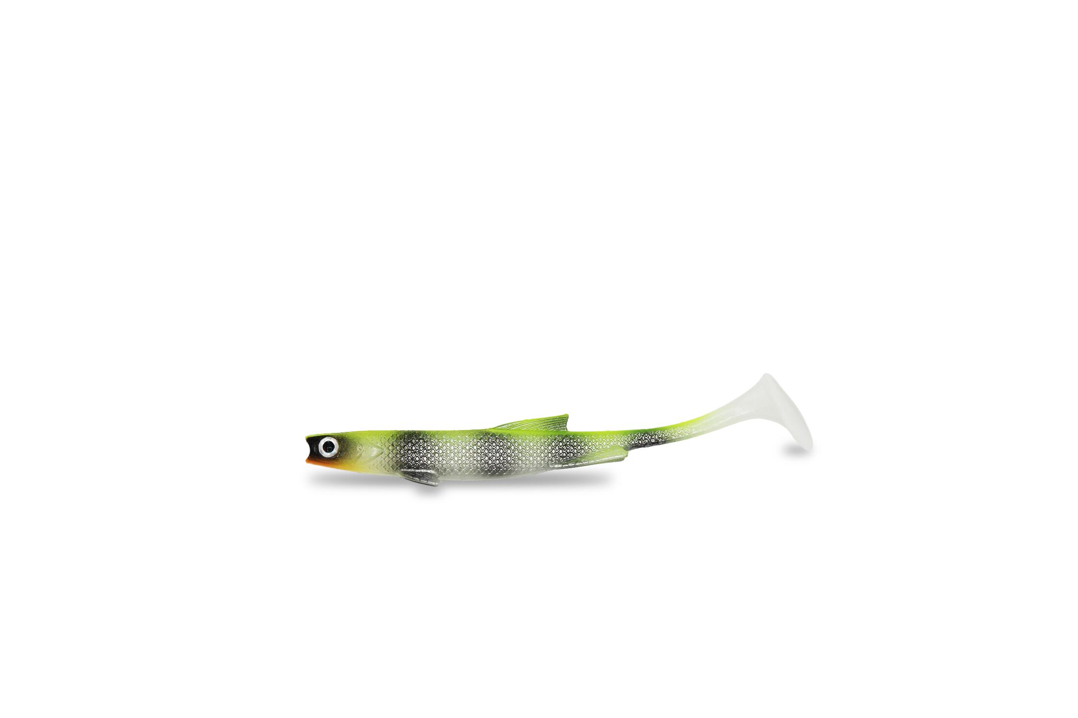 FISHINGGHOST Esca morbida siliconica - FISHINGGHOST –  Renky Shad Slim (Lemon Tiger, 12 cm)