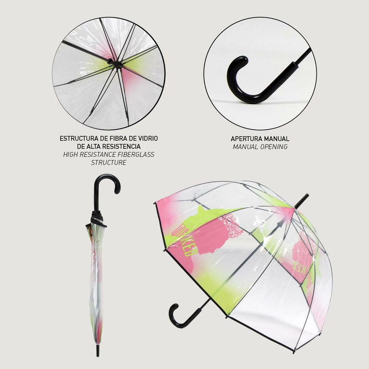 Guarda-chuva Bolha WICKED Transparente 4/5