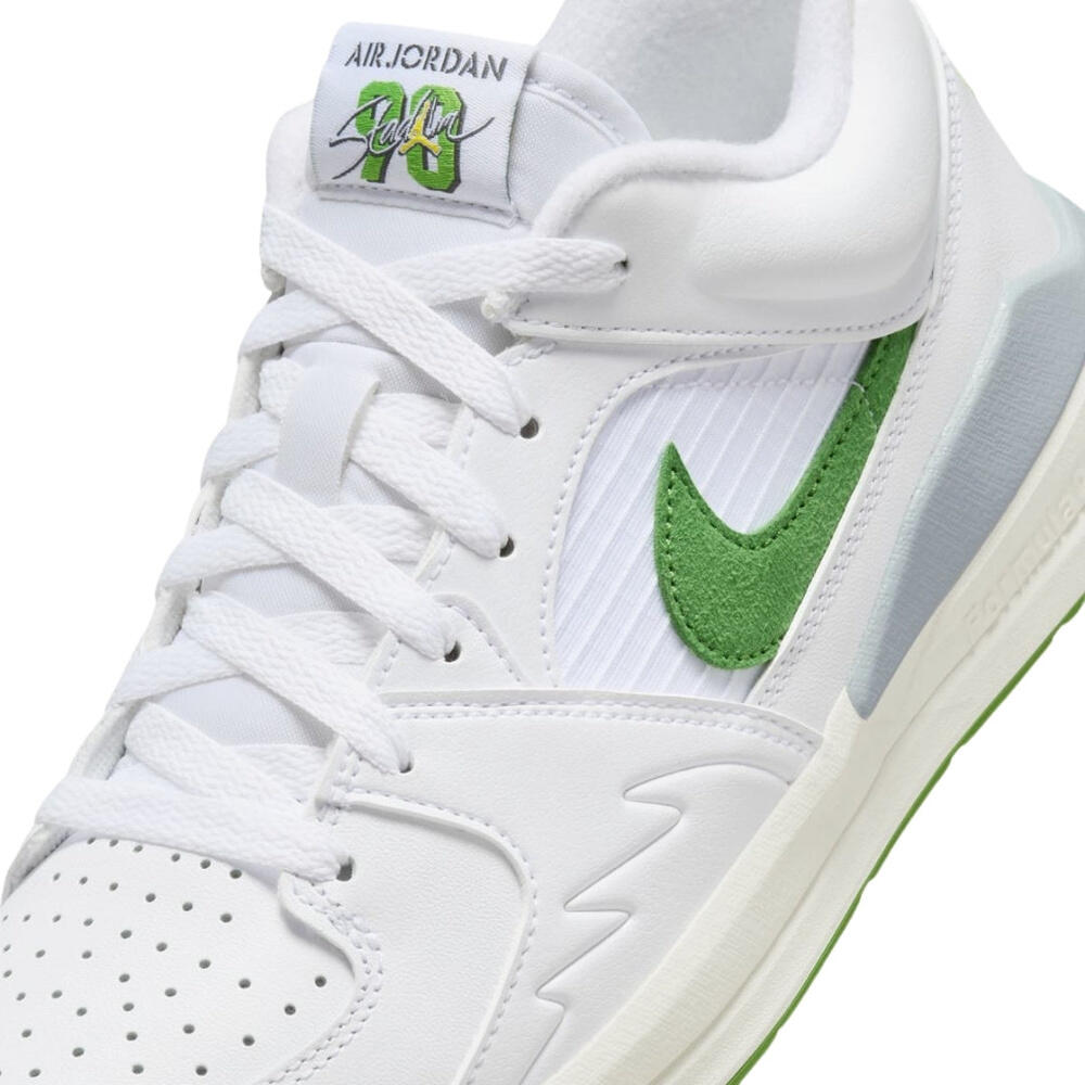 "Air Jordan Stadium 90" Sneaker für , Leder Damen Weiß/Grün 2/4