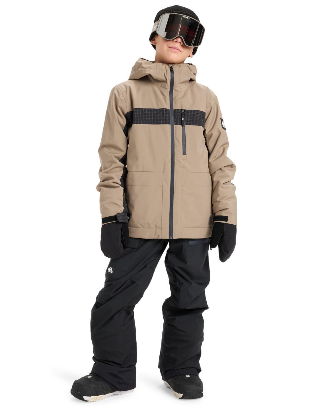 Pantalon de snow technique UTILITY Noir Garçon 3/4