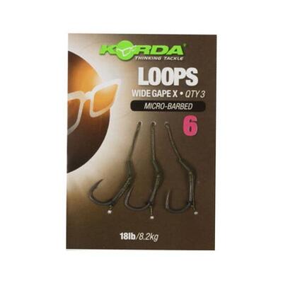 Korda loop rig df wide gape 18lb