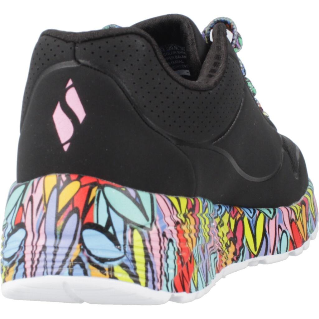 Baskets Skechers Modèle Uno Litesubtle Love Couleur Noir 3/5