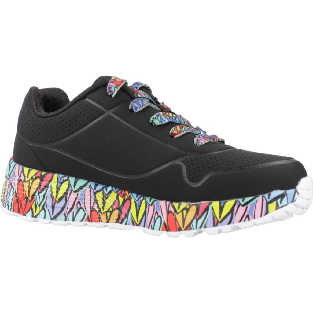 Baskets Skechers Modèle Uno Litesubtle Love Couleur Noir 5/5