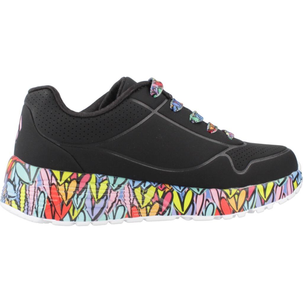 Baskets Skechers Modèle Uno Litesubtle Love Couleur Noir 4/5