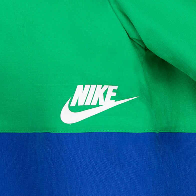 Giacca bambino antivento nike color block - verde/bianco/blu 4/5