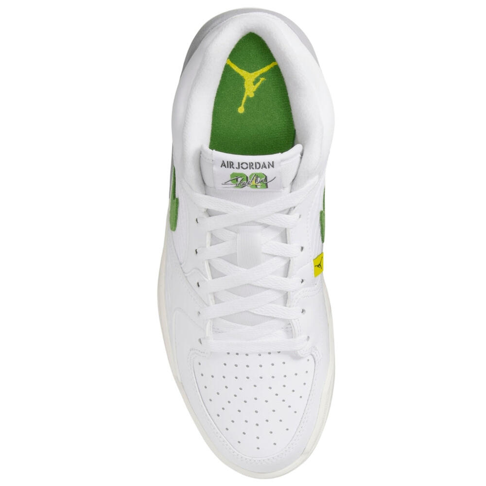 "Air Jordan Stadium 90" Sneaker für , Leder Damen Weiß/Grün 3/4