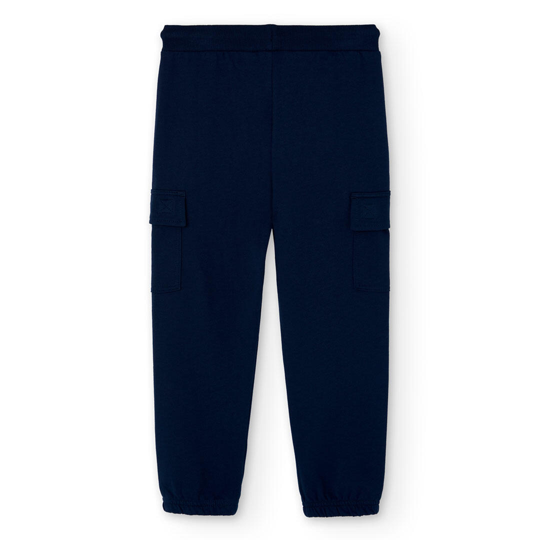 Pantalón Gimnasia Niño Boboli Azul 2/4