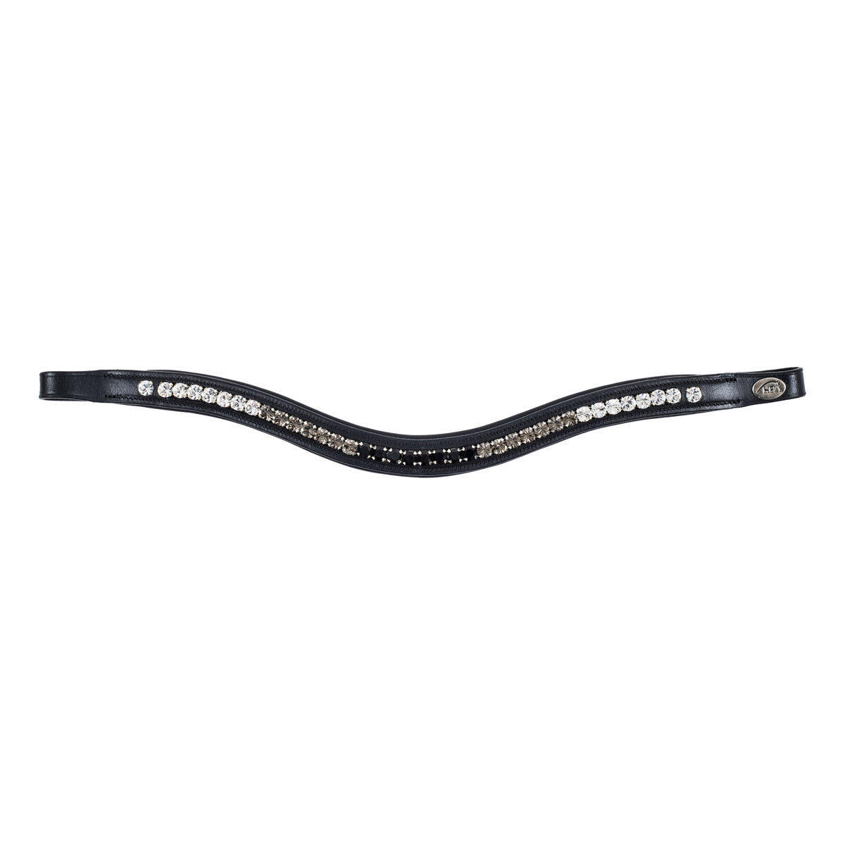 Stirnband für Pferd HFI Padded Wave + Strass 2/2
