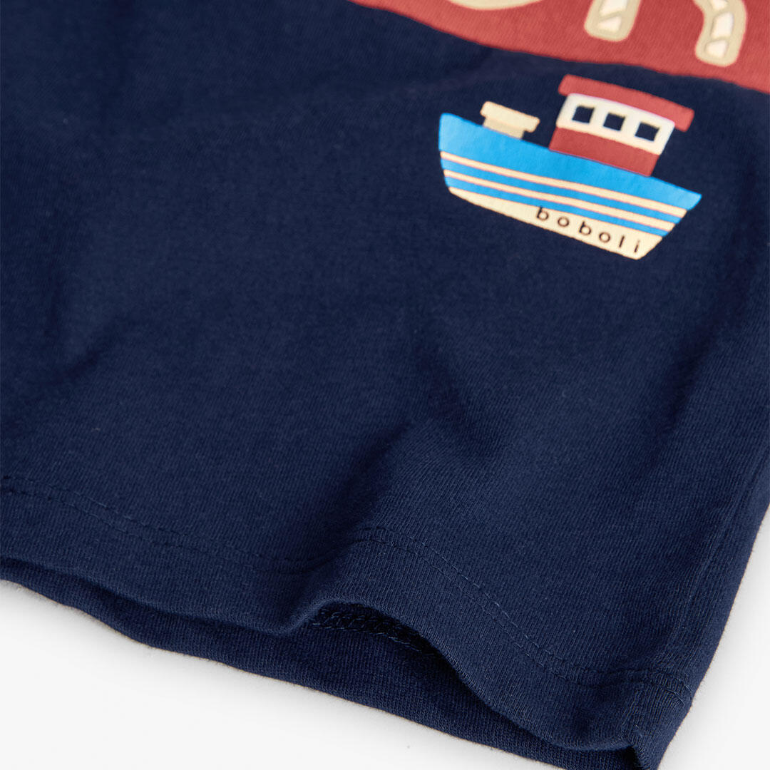 Camiseta Gimnasia Niño Boboli Azul 4/4