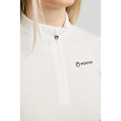 T-shirt equitazione da donna Montar Cilia Jacquard