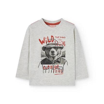 Camiseta Gimnasia Niño Boboli Beige