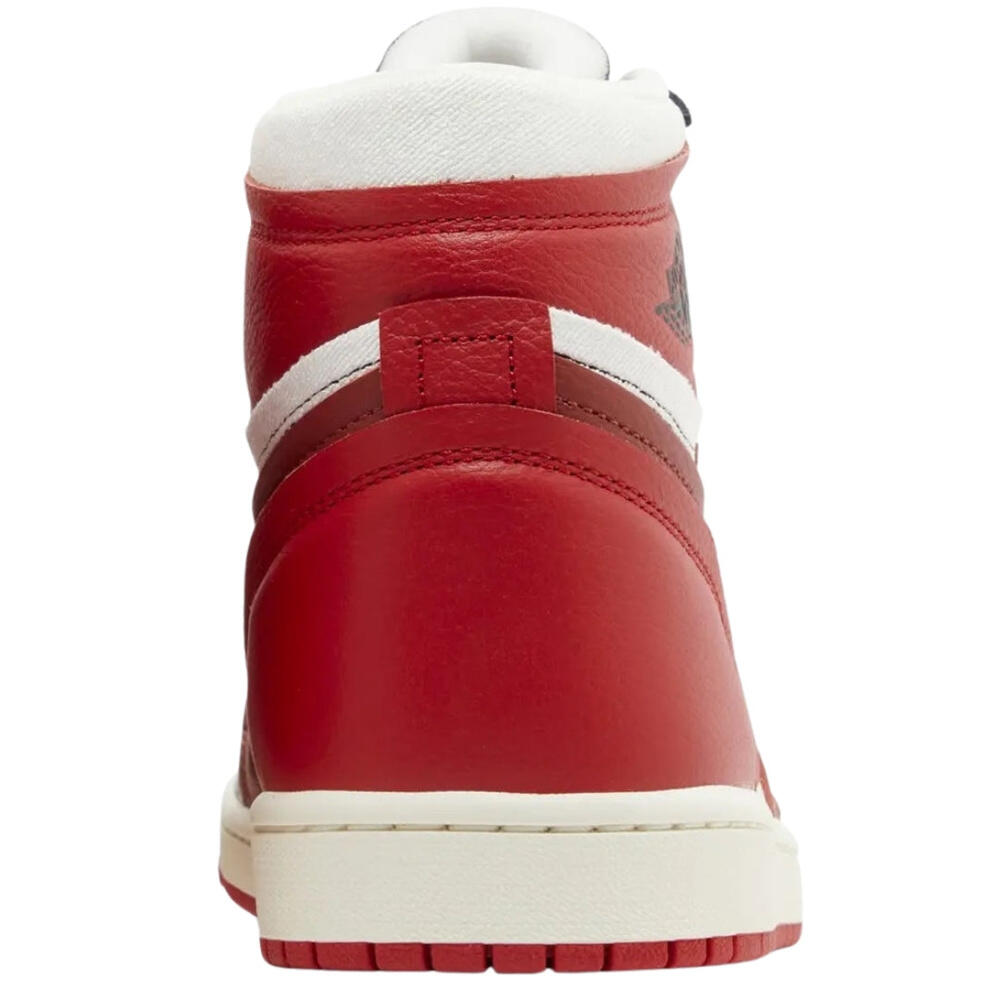 "Air Jordan 1" Sneaker für Damen, Leder Herren Rot/Weiß/Schwarz 5/5