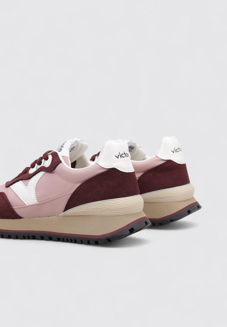 Zapatillas Deportivas Mujer Victoria VIENTO NYLON & SERRAJE Burdeo 4/5
